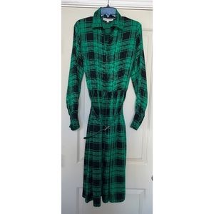 Vintage Hana Sung Silk Dress - Size 12